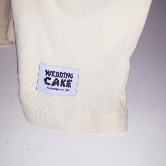 Wedding Cake Brand Mens T Shirt Cream Dont Panic its Organic Embroidered Graphic - Picture 10 of 13